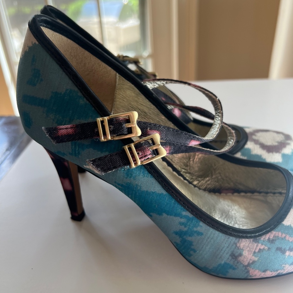 Miss Albright Anthropologie Woman's Blue/Multi Shoe size Women's 9M - Picture 4 of 7